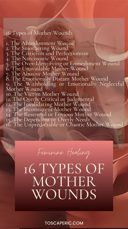 types-of-mother-wounds feminine healing